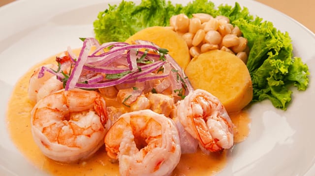 Ceviche de Camarones.
